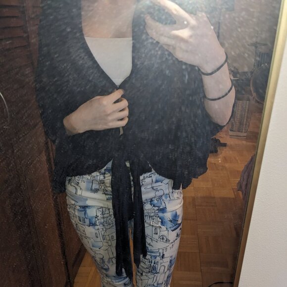 Navy Blue Shawl - Picture 1 of 4